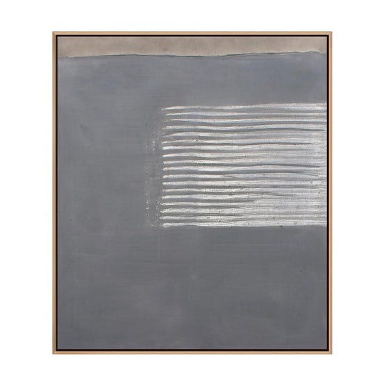 Surcos IV- 157x137 cm "L" oak frame